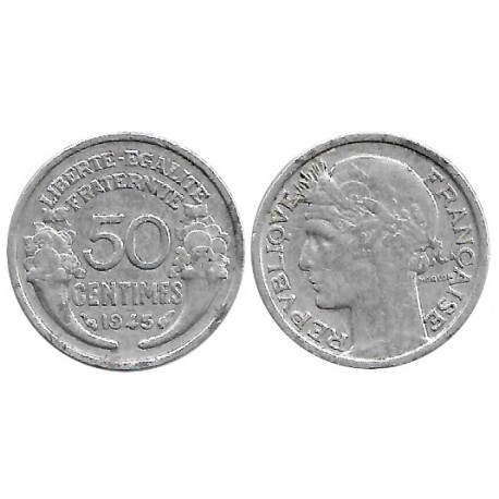 (894.1a) Francia. 1945. 50 Centimes (BC+)