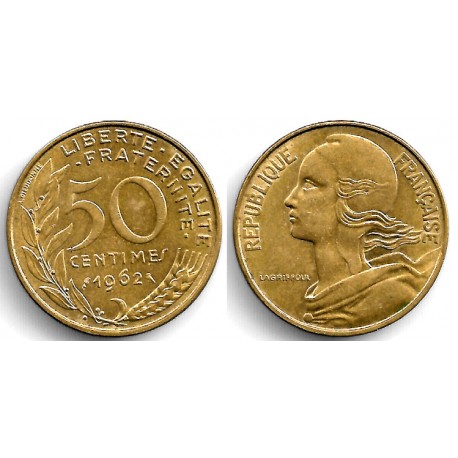 (939.1) Francia. 1962. 50 Centimes (MBC)