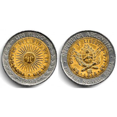 (112.1) Francia. 1994. 1 Peso (MBC-/MBC)