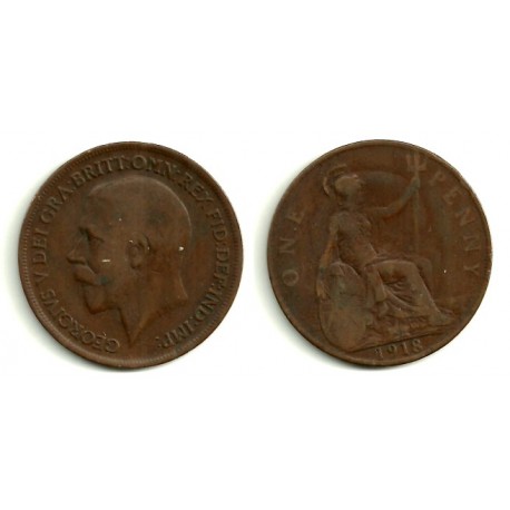 (810) Gran Bretaña. 1918. 1 Penny (BC)