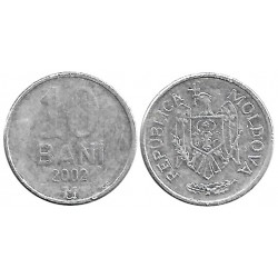 (7) Moldavia. 2002. 10 Bani (BC)