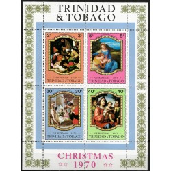 Trinidad y Tobago. 1970. Hoja Conmemorativa (Nuevo) Navidad