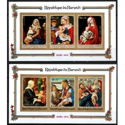Burundi. 1970. Hojas Conmemorativas (Nuevo) Navidad