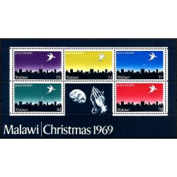 Malaui. 1969. Hoja Conmemorativa (Nuevo) Navidad