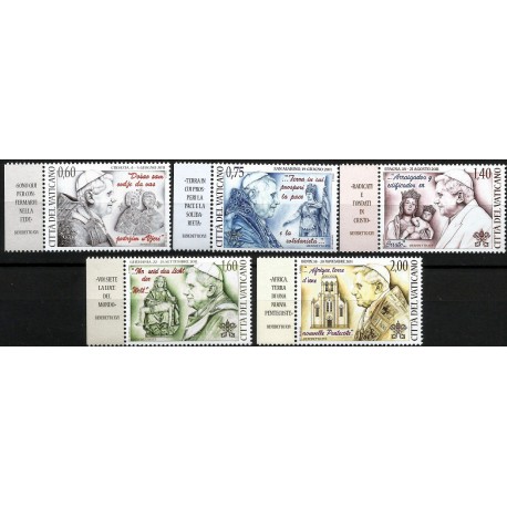 Ciudad del Vaticano. 2012. Serie Completa (Nuevo) Viajes de Benedicto XVI