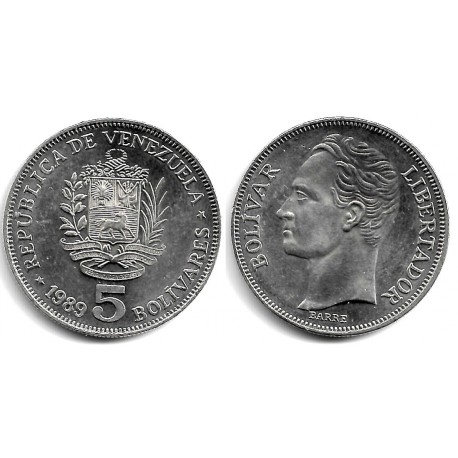 (Y53a.2) Venezuela. 1989. 5 Bolívares (SC-)