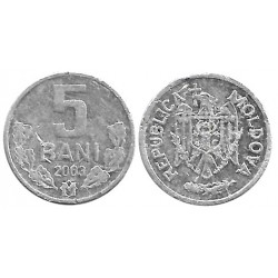 (2) Moldavia. 2003. 5 Bani (BC)