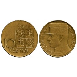 (153) Checoslovaquia. 1991. 10 Korun (MBC)