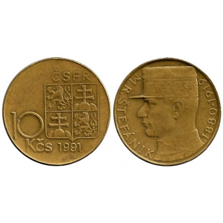 (153) Checoslovaquia. 1991. 10 Korun (MBC)