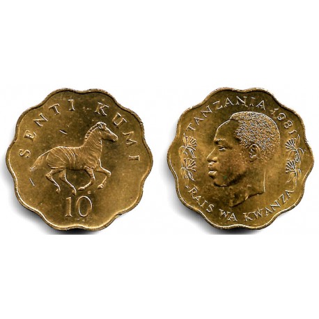 (11) Tanzania. 1981. 10 Senti (EBC)