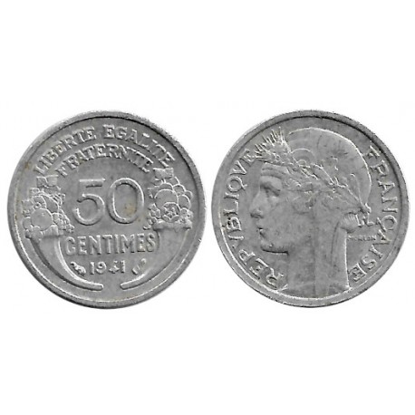 (894.1a) Francia. 1941. 50 Centimes (BC+)