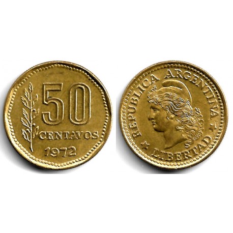 (68) Argentina. 1972. 50 Centavos (MBC)