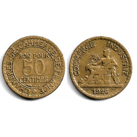(884) Francia. 1926. 50 Centimes (BC)