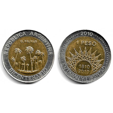 (156) Argentina. 2010. 1 Peso (EBC)