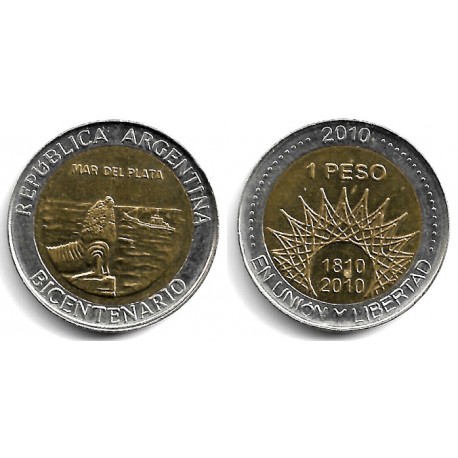 (158) Argentina. 2010. 1 Peso (EBC)