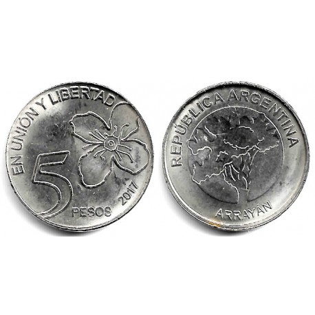 Argentina. 2017. 5 Pesos (EBC+)