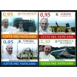 Ciudad del Vaticano. 2015. Serie Completa (Nuevo) Viajes de Francisco
