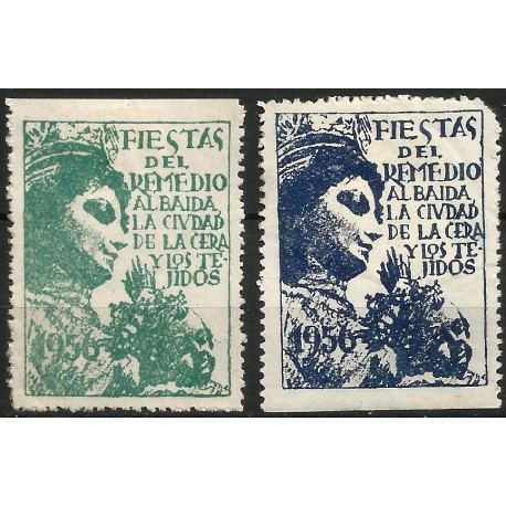 Viñetas Conm. Fiestas del Remedio. Albaida. Año 1956 (Usado)