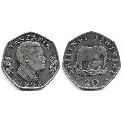 (27.2) Tanzania. 1992. 20 Shilingi (EBC)