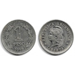 (57) Argentina. 1958. 1 Peso (MBC-)