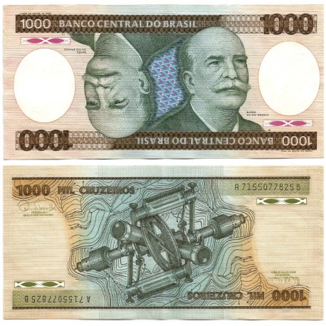 (201c) Brasil. 1981-86. 1000 Cruzeiros (MBC)