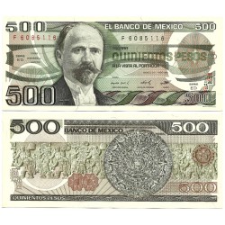 (79b) Estados Unidos Mexicanos. 1984. 500 Pesos (EBC)