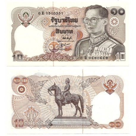 (87) Tailandia. 1987. 10 Baht (EBC)