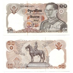 (87) Tailandia. 1987. 10 Baht (EBC)