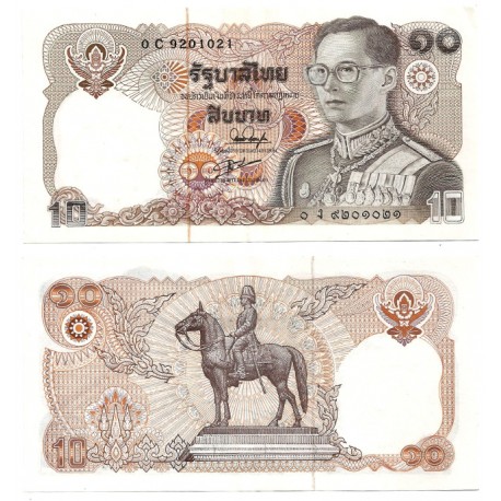 (87) Tailandia. 1987. 10 Baht (EBC)