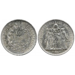 (932) Francia. 1968. 10 Francs (EBC) (Plata)