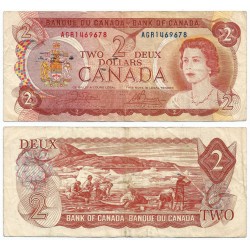 (86b) Canadá. 1974. 2 Dollars (BC+/BC)