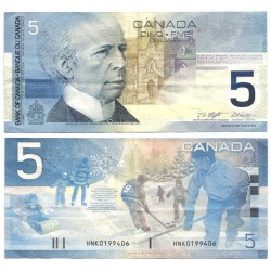 (101b) Canadá. 2003. 5 Dollars (BC+) Leves Manchas