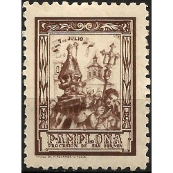 Viñeta Conm. Procesión de San Fermín. Pamplona. 7 de Julio (Nuevo, con señal de fijasellos)