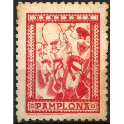 Viñeta Conm. Danzaris. Pamplona (Usado)