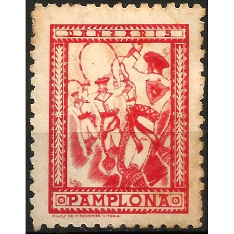 Viñeta Conm. Danzaris. Pamplona (Usado)