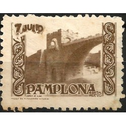 Viñeta Conm. Portal Nuevo. Pamplona. 7 de Julio (Nuevo, sin goma)