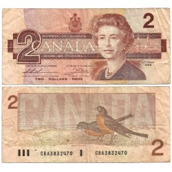 (94b) Canadá. 1986. 2 Dollars (BC-)