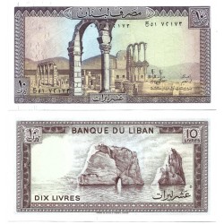 (63f) Líbano. 1986. 10 Livres (SC)