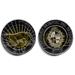 (134) Uruguay. 2015. 10 Pesos (EBC+)