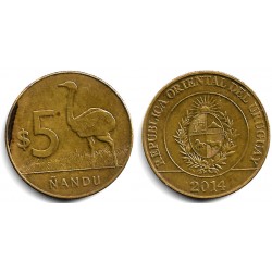(137) Uruguay. 2014. 5 Pesos (MBC-)