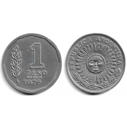 (69) Argentina. 1976. 1 Peso (MBC) Prueba SIN VALOR