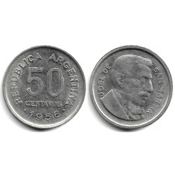 (49) Argentina. 1956. 50 Centavos (MBC)