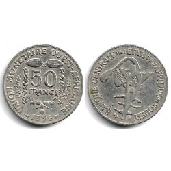 (6) Estados África Oeste. 1996. 50 Francs (MBC)
