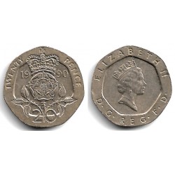 (939) Gran Bretaña. 1990. 20 Pence (MBC)