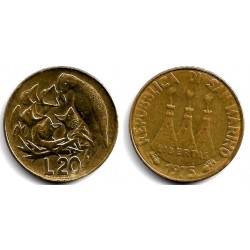 (44) San Marino. 1975. 20 Lira (MBC)