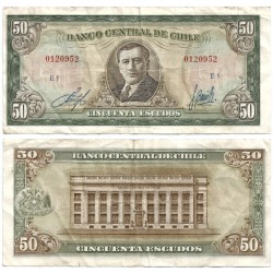 (140b) Chile. 1962-75. 50 Escudos (BC)