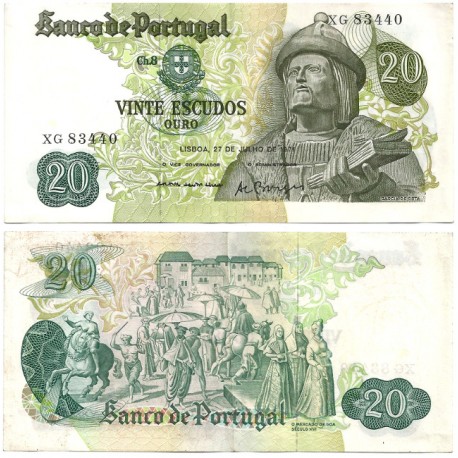 (173) Portugal. 1971. 20 Escudos (MBC)