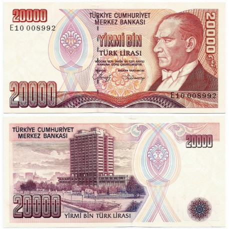 (201b) Turquía. 1970. 20000 Lira (SC)
