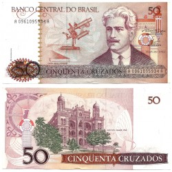 (210a) Brasil. 1986-88. 50 Cruzados (EBC+)