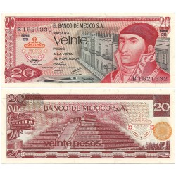 (64c) Estados Unidos Mexicanos. 1976. 20 Pesos (SC)